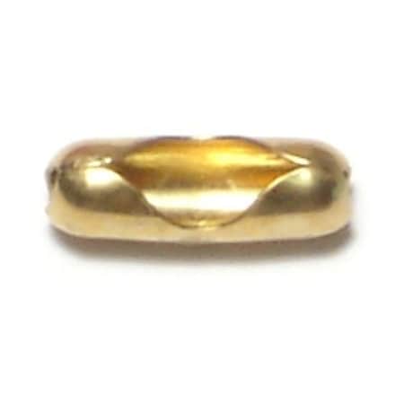 Midwest Fastener #6 x 1/8" Brass Ball Chain Connectors 50PK 64627